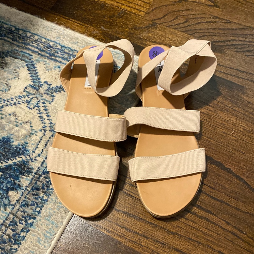 Steve Madden Nude Slip-on Sandals